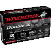 Winchester SB1200 Double X High Velocity 12 GA 2.75 9 Pellets Copper Plated 00 Buck Shot 5 rd Box