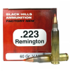 Black Hills Ammunition .223 REM 60 Gr Hornady V-MAX 50rd Box