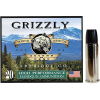 Grizzly Ammo GC44M+P1   44Mag+P+ 355gr Wide Long Nose Gas Check 20 Per Box/10 Case