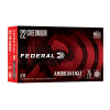 Federal American Eagle 22 Creedmoor, 75gr TMJ, 20rd Box