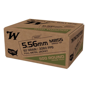 Winchester USA M855 Green Tip Steel Core Ammunition Rifle Ammunition