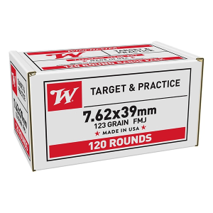Winchester USA Target FMJ 120 Round Box Rifle Ammunition