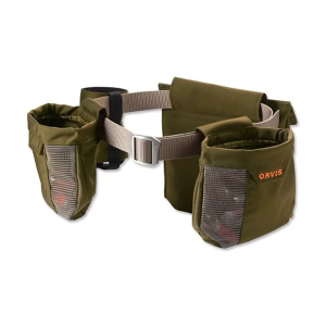 Men's Orvis Hybrid Dove and Clays Shooting Belt Sleeveless Button Up Shirt One Size Olive Green
