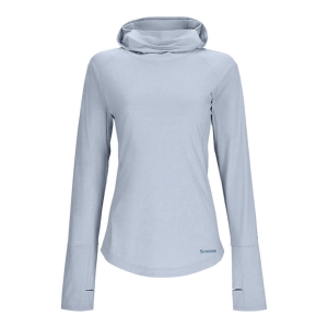 Women's Simms SolarFlex Cooling Fishing Hoodie Medium Steel Blue