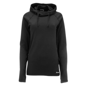 Women's Simms Heavyweight Baselayer Fishing Hoodie XLarge Black