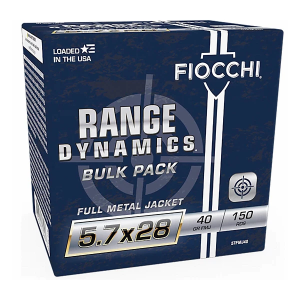 Fiocchi Ammunition Fiocchi Range Dynamics FMJ Rifle Ammunition Bulk Pack Handgun Ammunition