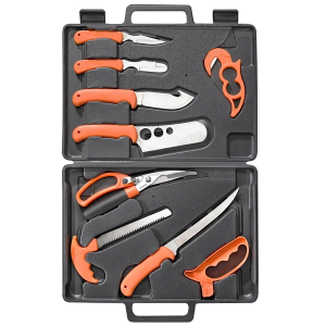 Ruko 11-Piece Deluxe Fish and Game Processing Kit Knife
