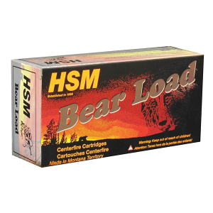 HSM Ammunition HSM Bear Load Round Nose Flat Point Gas Check Rifle Ammunition