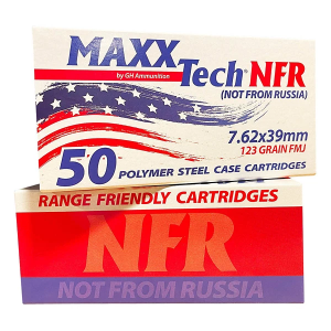MaxxTech (NFR) FMJ Steel Cased Rifle Ammunition