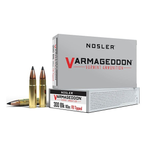 Nosler Varmageddon Flat Base Tipped Rifle Ammunition