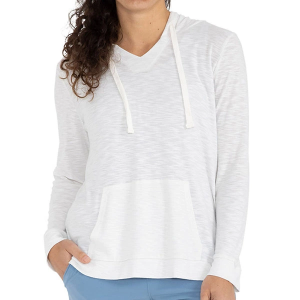 Women's Free Fly Bamboo Slub Fishing Hoodie XLarge Sea Salt
