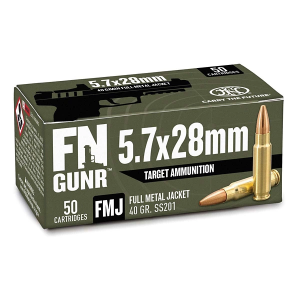 FN GUNR 5.7x28 FMJ Target Handgun Ammunition