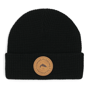 Men's Simms Everyday Waffle Knit Fly Fishing Beanie One Size Black
