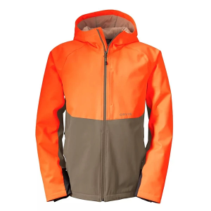 Men's Orvis PRO HD Upland Softshell Jacket Medium Blaze Tarmac