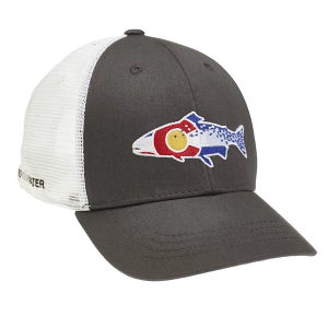 Men's Rep Your Water Colorado Cutthroat Hat-Navy Fly Fishing Snapback Hat Grey