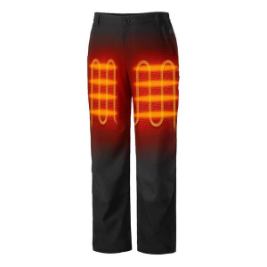 Men's Ororo Snow Pants 3-Zone Utility Fleece Lined 38 Black