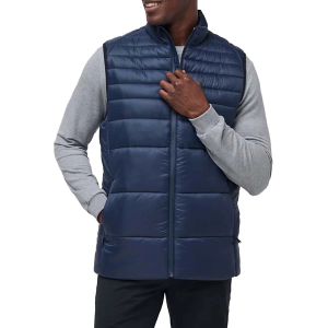 Men's TravisMathew Aves Tech Puffer Golf Vest Large Total Eclipse