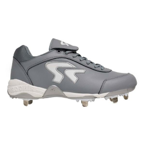 Women's RIP-IT Ringor Dynasty II Metal Softball Cleats 7 Charcoal/White