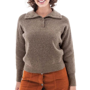 Women's Aventura 1/4 Zip Sweater Quincy Medium Black Coffee
