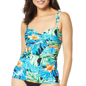 Women's Coco Reef Charisma Swim Tankini Misses 36D Black Multi