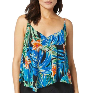 Women's Coco Reef Captivate Swim Tankini Misses 34D Black Multi