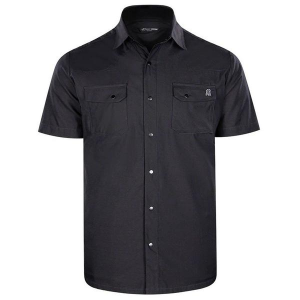 Men's Stone Glacier Breaks Snap Button Up Shirt  Carbon