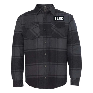Ride Brand Snowmobile Logo Quilted Flannel Jacket