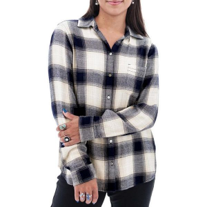 Women's Aventura Braelin Plaid Long Sleeve Button Up Shirt Small Peacoat