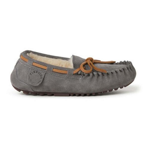 Kids' Dearfoams Parke Boater Casual Slippers Big Regular 5 Grey