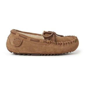Kids' Dearfoams Parke Boater Casual Slippers Big Regular 5 Chestnut