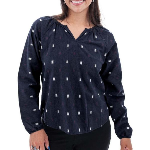 Women's Aventura Chelsi Long Sleeve Blouse Medium Peacoat