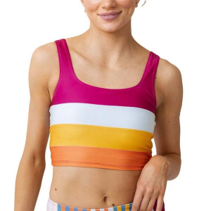 Women's Nani Swimwear Core Crop Swim Bikini Top Sporty Small Berry