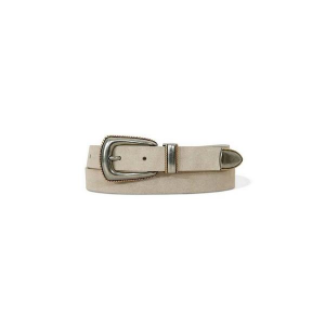 Women's Lucky Brand Westerned Suede Belt Large White