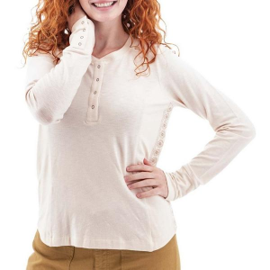 Women's Aventura Mandy Long Sleeve Henley Medium Egret