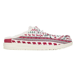 Men's HEYDUDE Wally Holiday Cheer Loafers Regular 13 White