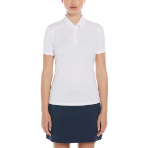 Women's PGA Tour Airflux Zip Polo Medium Bright White