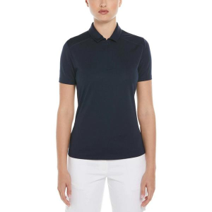 Women's PGA Tour Airflux Zip Polo XLarge True Navy