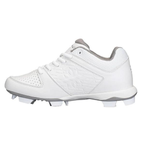 Girls' RIP-IT Diamond Molded Softball Cleats Little 2 White White