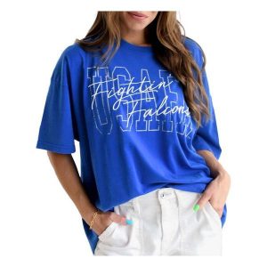Air Force Falcons Gameday Social Women's Owens T-Shirt Large Royal