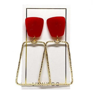 LINNY CO Kaelyn Earrings True Red