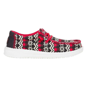 HEYDUDE Wally Ugly Sweater Loafers Toddler Regular 9T Black/Red