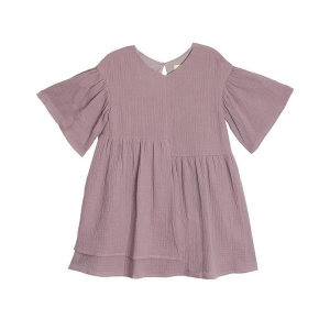 Girls' Mabel + Honey Precious Babydoll Dress 14 Plum