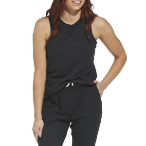 Women's World Famous Venture Crop Crew Neck Tank Top XLarge Black