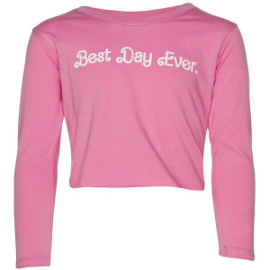 Girls' Prince Peter Collection Best Day Ever Long Sleeve T-Shirt XLarge Pink