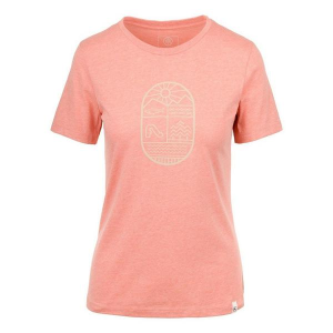 Women's Flylow Crest T-Shirt Medium Sunkissed