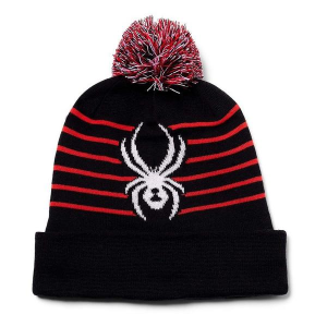 Boys' Spyder Icebox Stripe Beanie XSmall Black