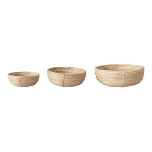 Creative Co-Op Hand-Woven Rattan Bowls