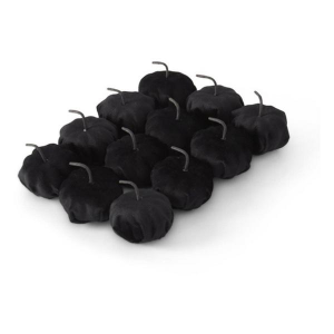 K&K Interiors Black Velvet Pumpkins (Set of 12)