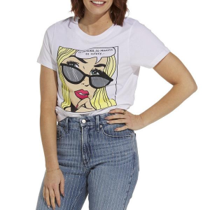 Women's Precision Apparel So Demure T-Shirt Small White