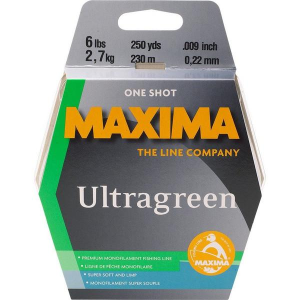 Maxima One Shot Ultragreen Monofilament Fishing Line